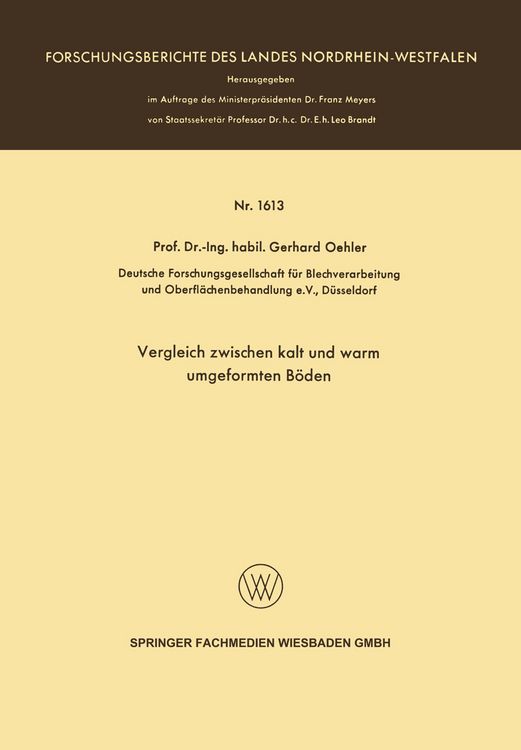 Produktbild: Vergleich zwischen kalt und warm umgeformten B&ouml;den