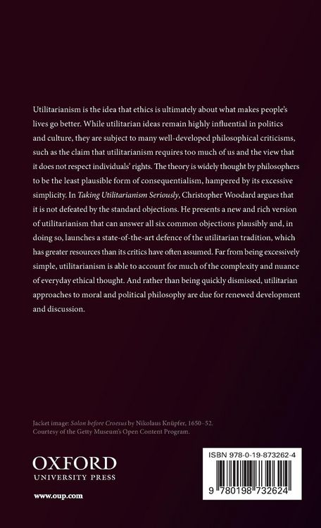 Produktbild: Taking Utilitarianism Seriously