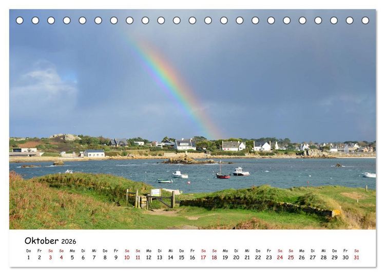 Produktbild: Bretagne. D&eacute;partement Finist&egrave;re - C&ocirc;te des Abers (Tischkalender 2026 DIN A5 quer), CALVENDO Monatskalender