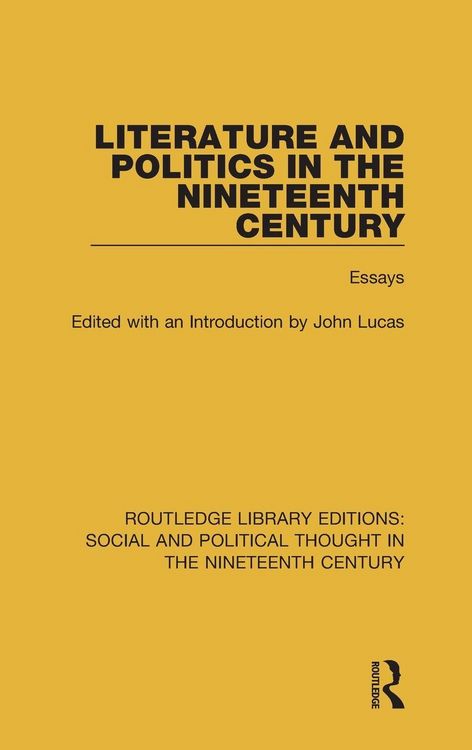 Produktbild: Literature and Politics in the Nineteenth Century