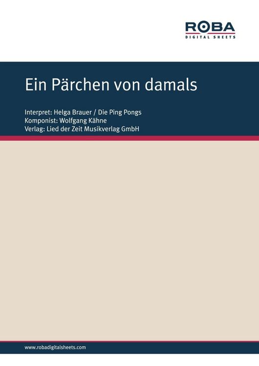 Produktbild: Ein P&auml;rchen von damals