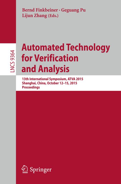 Produktbild: Automated Technology for Verification and Analysis