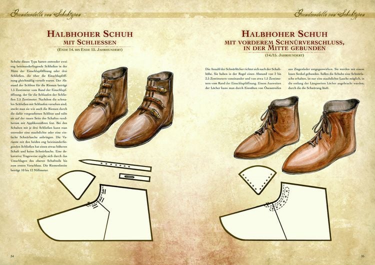 Produktbild: Kleidung des Mittelalters selbst anfertigen &ndash; Schuhe des Hoch- und Sp&auml;tmittelalters