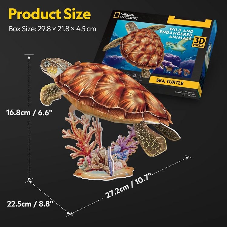 Produktbild: CUBICFUN - 3D Puzzle Meeresschildkr&ouml;te 31 Teile