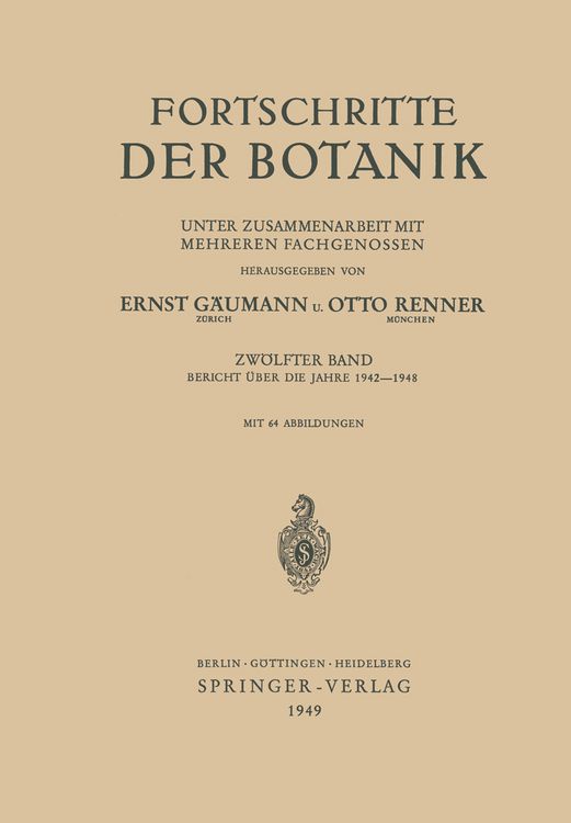 Produktbild: Fortschritte der Botanik