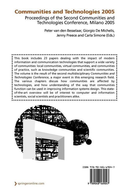 Produktbild: Communities and Technologies 2005