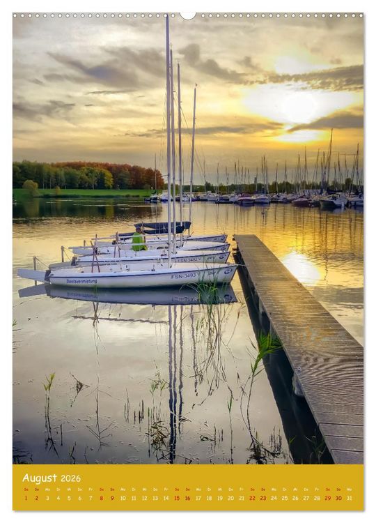 Produktbild: Cospudener See (Wandkalender 2026 DIN A2 hoch), CALVENDO Monatskalender