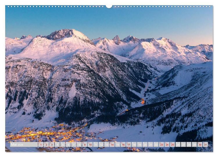 Produktbild: Lech am Arlberg - Winterzauber f&uuml;r das ganze Jahr (Wandkalender 2026 DIN A2 quer), CALVENDO Monatskalender