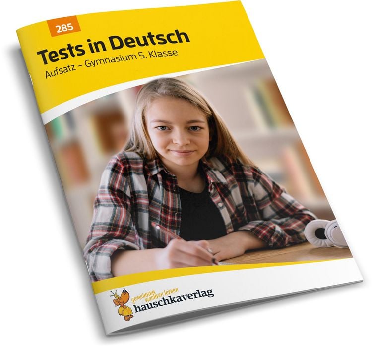 Produktbild: &Uuml;bungsheft mit Tests in Deutsch - Aufsatz Gymnasium 5. Klasse