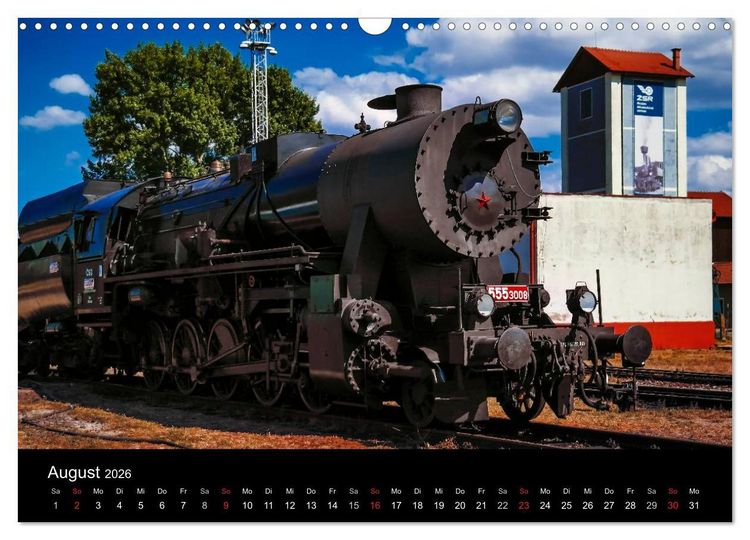 Produktbild: Lokomotiven 2026 (Wandkalender 2026 DIN A3 quer), CALVENDO Monatskalender