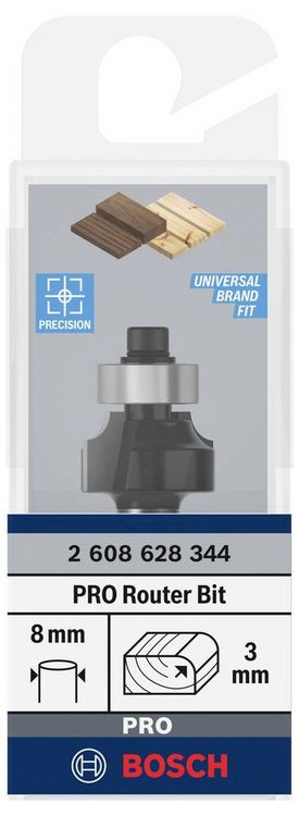 Produktbild: Bosch Accessories 2608628344 Abrundfr&auml;ser Hartmetall L&auml;nge 53 mm Schaftdurchmesser 8 mm