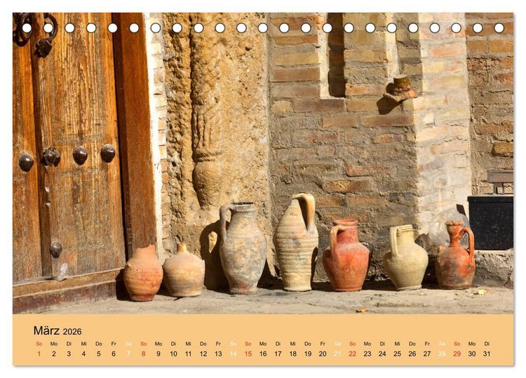 Produktbild: Uzbekistan - m&auml;rchenhafte Seidenstra&szlig;e (Tischkalender 2026 DIN A5 quer), CALVENDO Monatskalender
