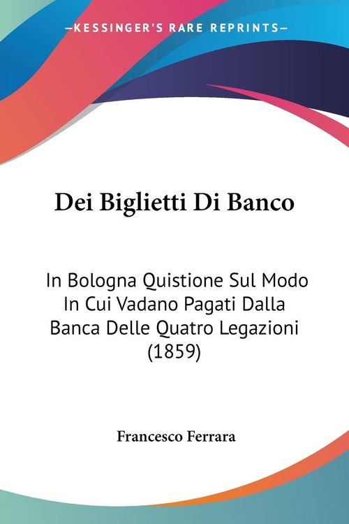 Produktbild: Dei Biglietti Di Banco