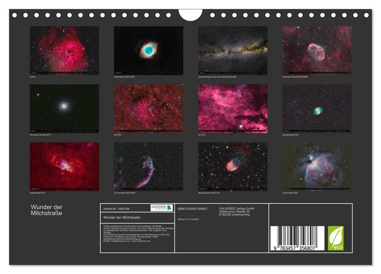 Produktbild: Wunder der Milchstra&szlig;e (Wandkalender 2026 DIN A4 quer), CALVENDO Monatskalender