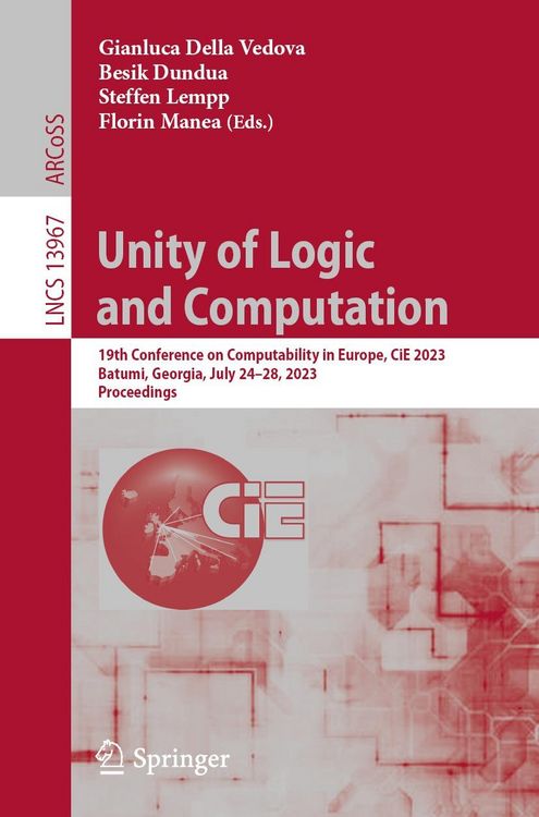Produktbild: Unity of Logic and Computation