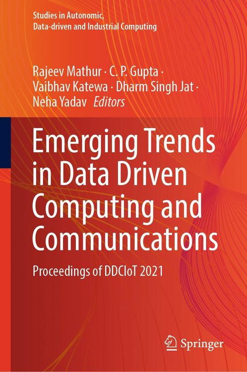 Produktbild: Emerging Trends in Data Driven Computing and Communications