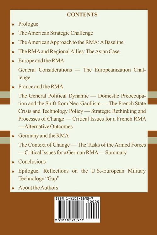 Produktbild: The Revolution in Military Affairs
