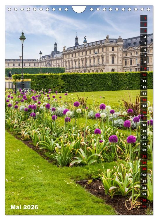 Produktbild: PARIS Stadtspaziergang (Wandkalender 2026 DIN A4 hoch), CALVENDO Monatskalender