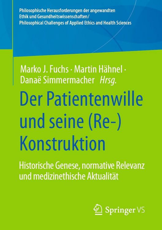 Produktbild: Der Patientenwille und seine (Re-)Konstruktion