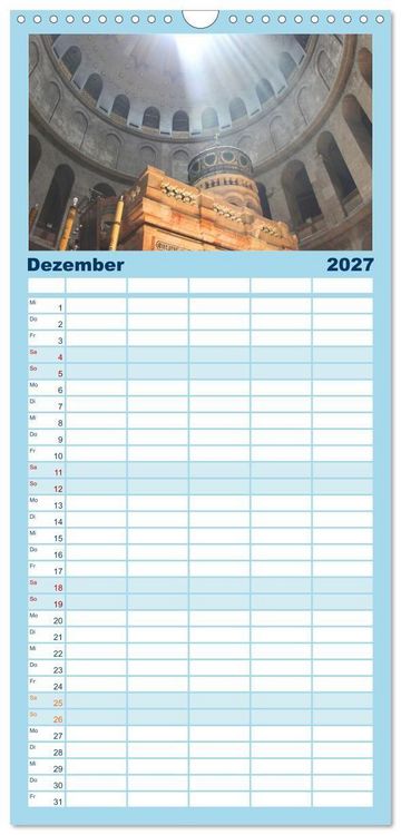Produktbild: Familienplaner 2027 - 7 Kontinente - Weltweit durch das Jahr mit 5 Spalten (Wandkalender, 21 x 45 cm) CALVENDO