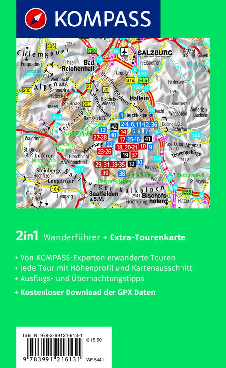 Produktbild: KOMPASS Wanderf&uuml;hrer K&ouml;nigssee, Nationalpark Berchtesgaden, Watzmann, 42 Touren