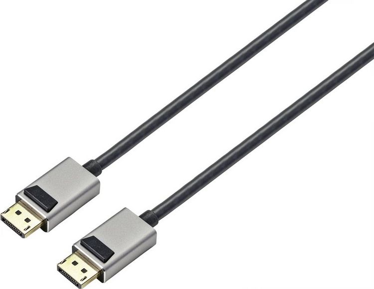 Produktbild: SpeaKa Professional DisplayPort Anschlusskabel DisplayPort Stecker, DisplayPort Stecker 2.00 m Schwarz SP-9510456 8K UHD DisplayPort-Kabel