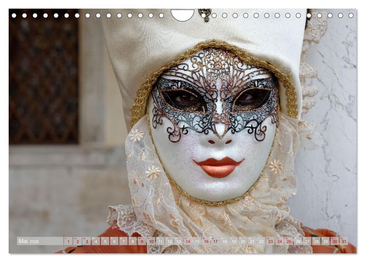 Produktbild: neunziggrad I photoart: venezia carnevale (Wandkalender 2026 DIN A4 quer), CALVENDO Monatskalender