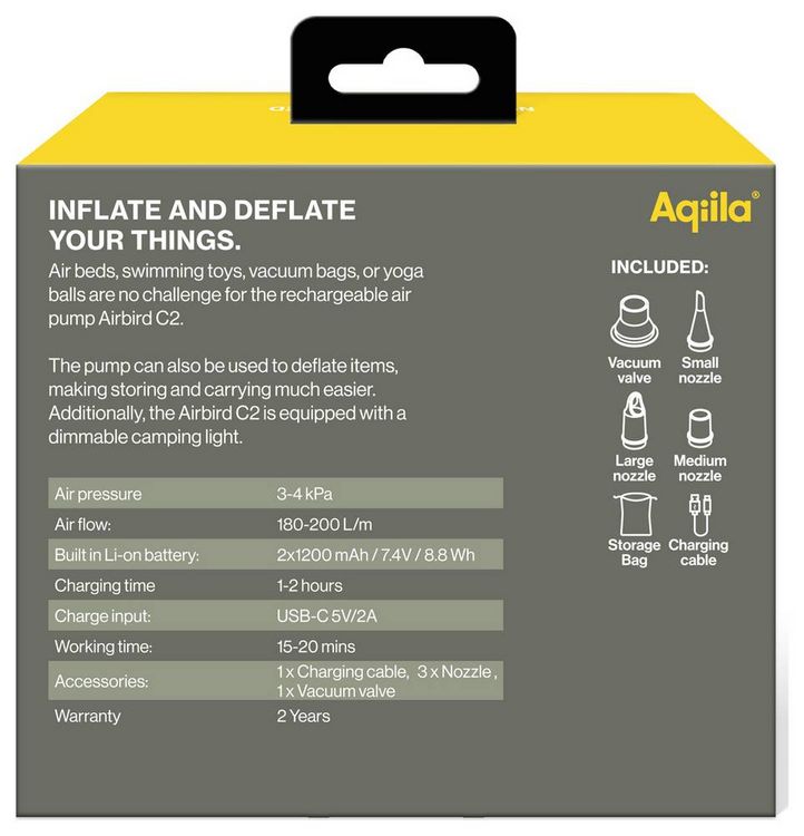 Produktbild: Aqiila AQAPC2BK468 Akku-Kompressor 8414808090