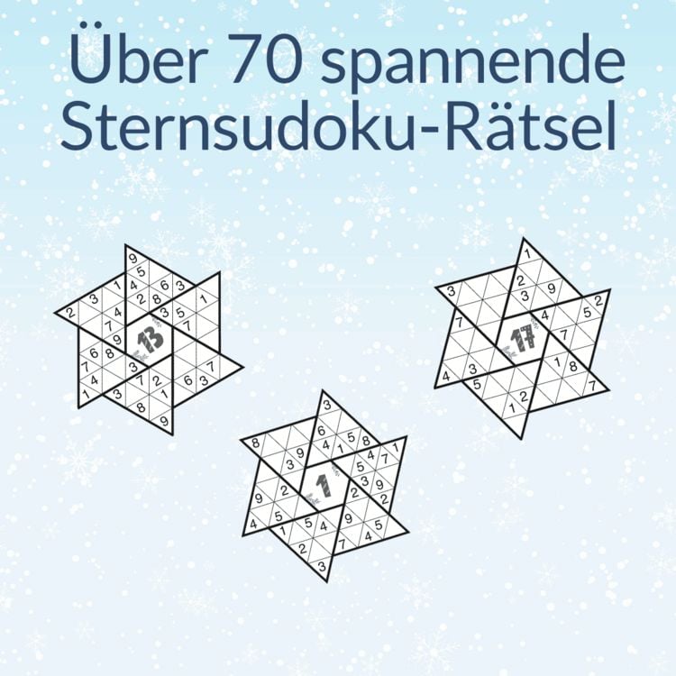 Produktbild: 24 DAYS R&Auml;TSELADVENTSKALENDER &ndash; Sternsudoku
