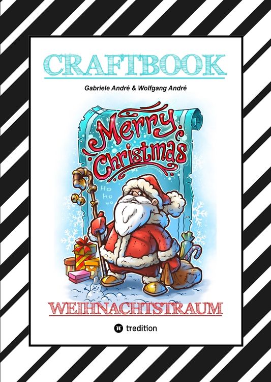 Produktbild: Craftbook - 100 Lustige Weihnachtsmotive - R&auml;tsel - Weihnachtsrezept - Familienspiel - Sch&ouml;ne Bescherung - Spass