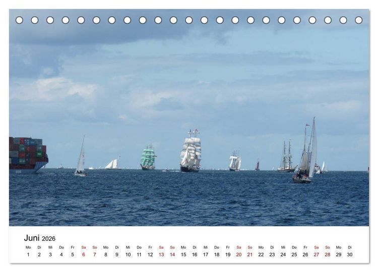 Produktbild: Impressionen von der Kieler F&ouml;rde (Tischkalender 2026 DIN A5 quer), CALVENDO Monatskalender