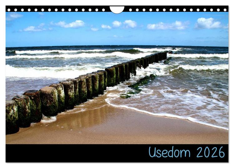 Produktbild: Usedom 2026 (Wandkalender 2026 DIN A4 quer), CALVENDO Monatskalender