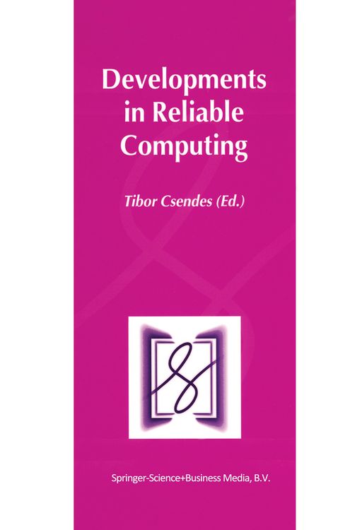 Produktbild: Developments in Reliable Computing