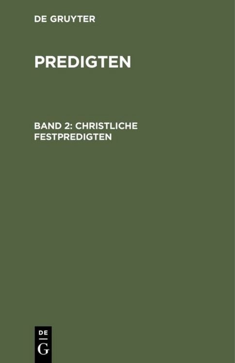 Produktbild: Christliche Festpredigten