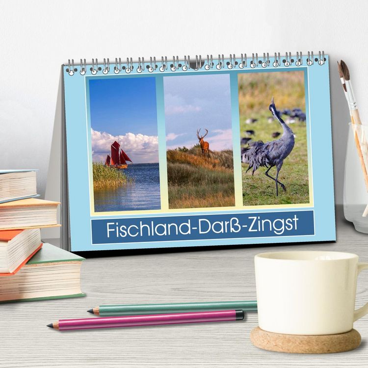 Produktbild: Fischland-Dar&szlig;-Zingst (Tischkalender 2026 DIN A5 quer), CALVENDO Monatskalender