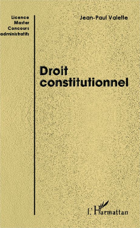 Produktbild: Droit constitutionnel