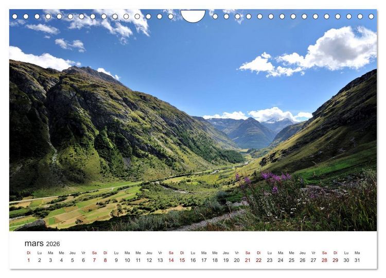 Produktbild: Routes des Grandes Alpes, Un voyage par les Alpes fran&ccedil;aises (Calendrier mural 2026 DIN A4 vertical), CALVENDO calendrier mensuel