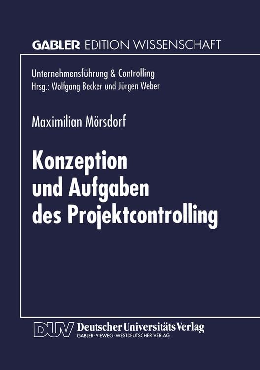 Produktbild: Konzeption und Aufgaben des Projektcontrolling