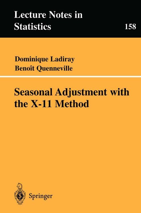 Produktbild: Seasonal Adjustment with the X-11 Method