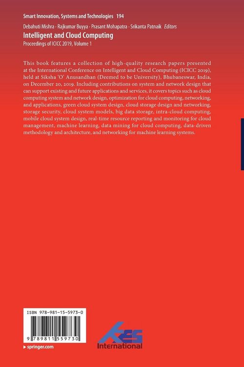 Produktbild: Intelligent and Cloud Computing