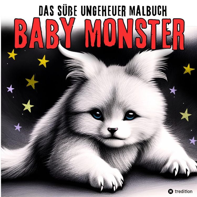 Produktbild: Fantasy Malbuch Baby Monster S&uuml;&szlig;e Ungeheuer Ausmalbilder - Niedliche Fantasiewesen f&uuml;r Erwachsene, Teenager, Kinder
