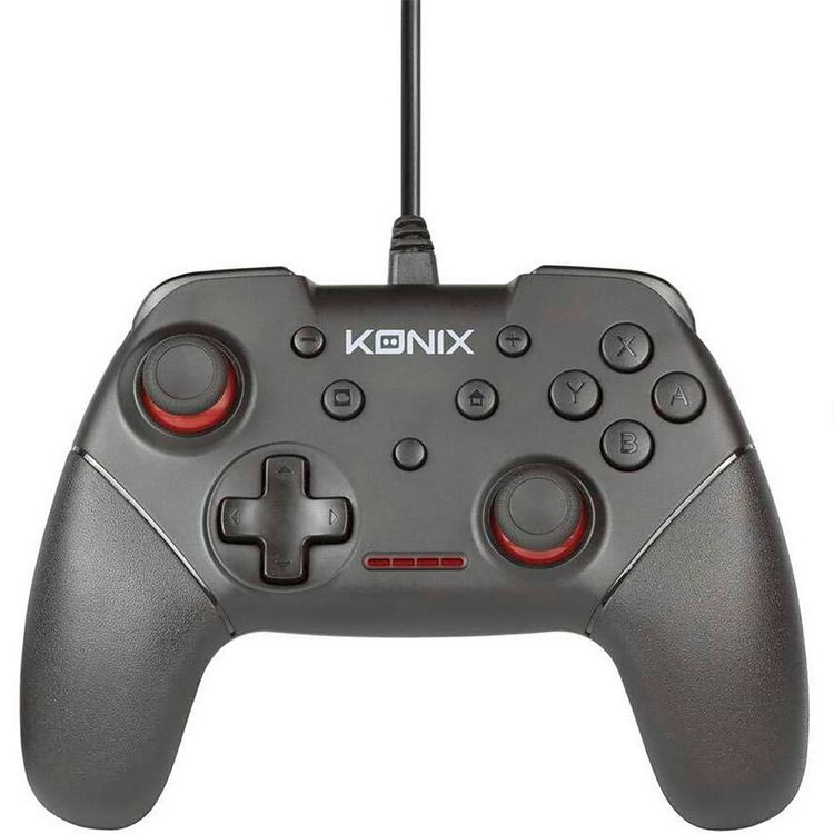 Produktbild: KONIX - Mythics Wired Gamepad - black [NSW/PC]