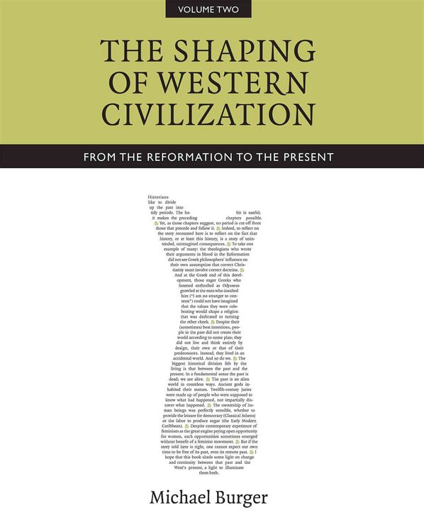 Produktbild: The Shaping of Western Civilization, Volume II: From the Reformation to the Present