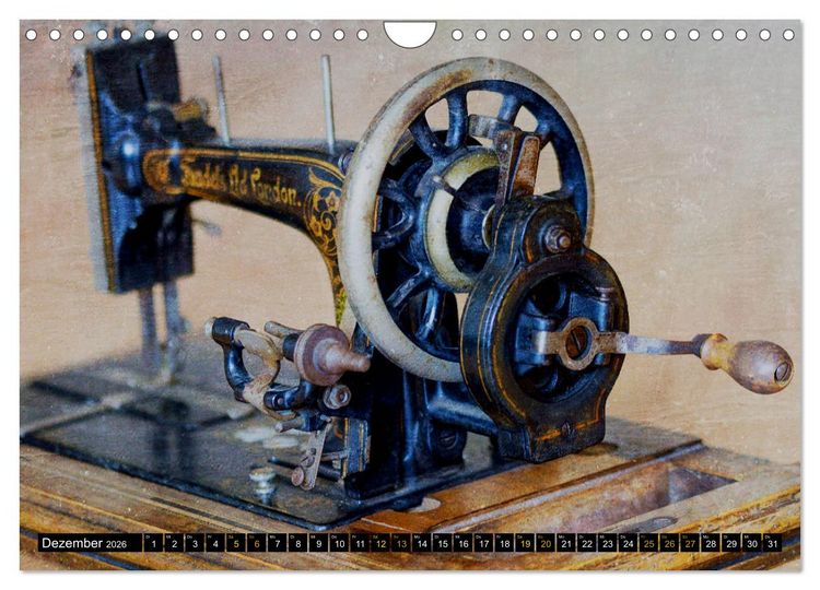 Produktbild: Omas N&auml;hmaschinen (Wandkalender 2026 DIN A4 quer), CALVENDO Monatskalender