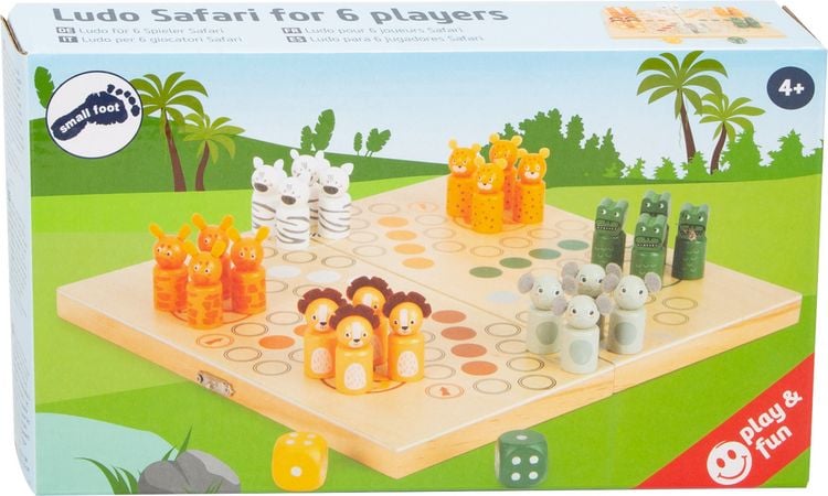 Produktbild: Ludo f&uuml;r 6 Spieler "Safari"