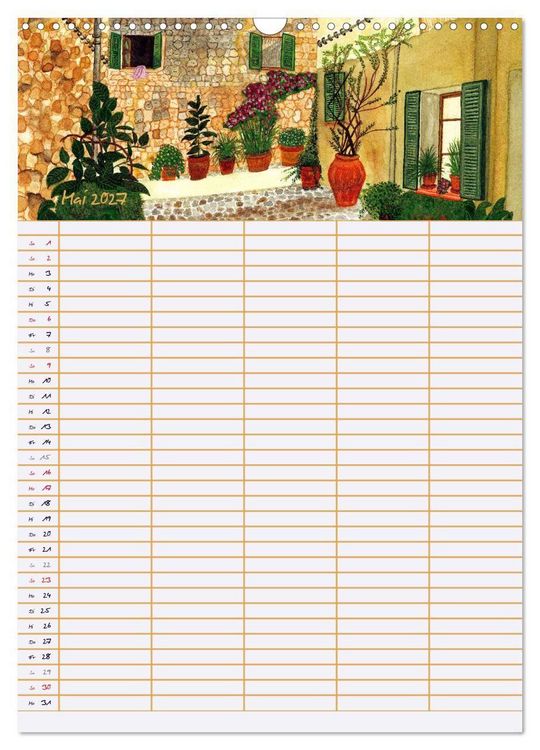 Produktbild: Bl&uuml;tenzauber - Familienplaner 2027 (Wandkalender 2027 DIN A3 hoch), CALVENDO Monatskalender