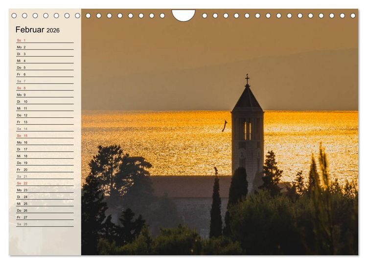 Produktbild: Dalmatien - Sonne, Strand und mehr (Wandkalender 2026 DIN A4 quer), CALVENDO Monatskalender