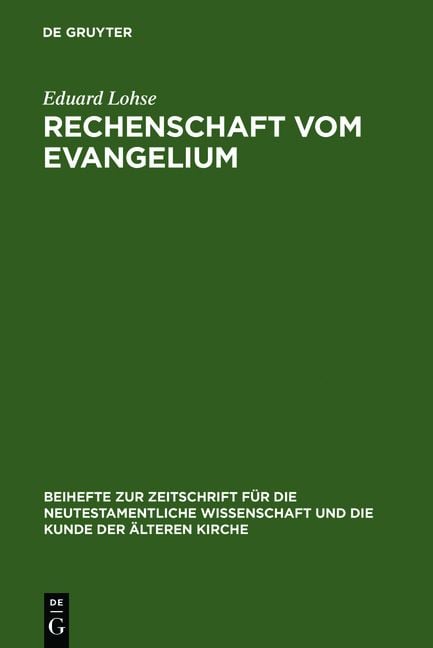 Produktbild: Rechenschaft vom Evangelium