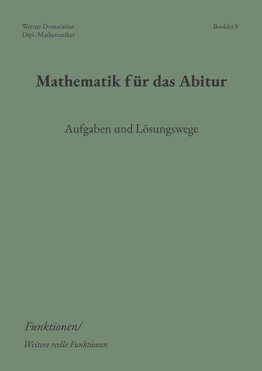 Produktbild: Mathematik f&uuml;r das Abitur