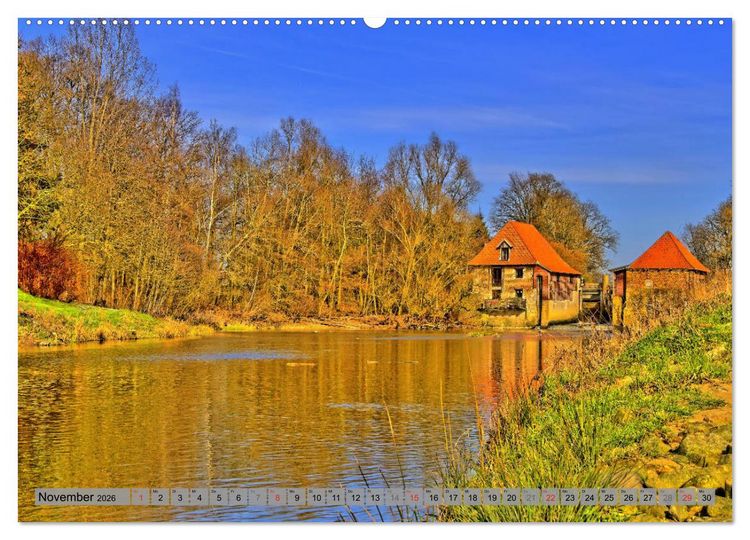 Produktbild: Kreis Coesfeld im M&uuml;nsterland - Stadt Land Flu&szlig; (Wandkalender 2026 DIN A2 quer), CALVENDO Monatskalender